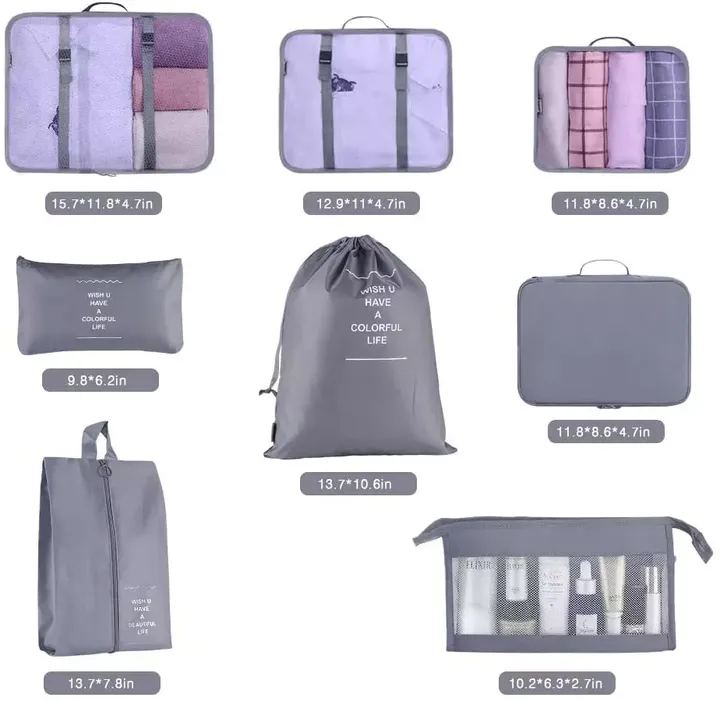 مكعبات تعبئة ل إكسسوارات السفر -Packing Cubes for Travel Accessories
