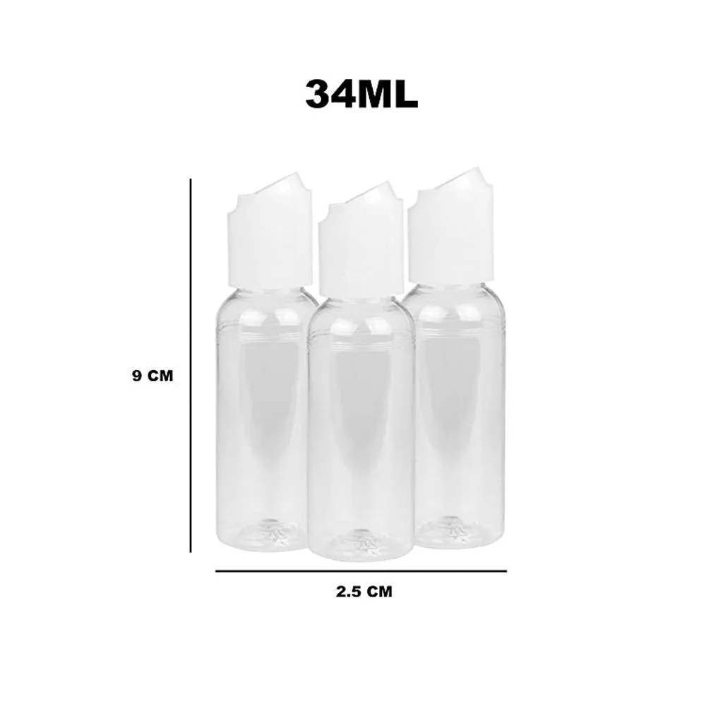 10pcs Makeup Cosmetic Travel Kit Clear Toiletry Bag Organizer Bottles Spray Pump