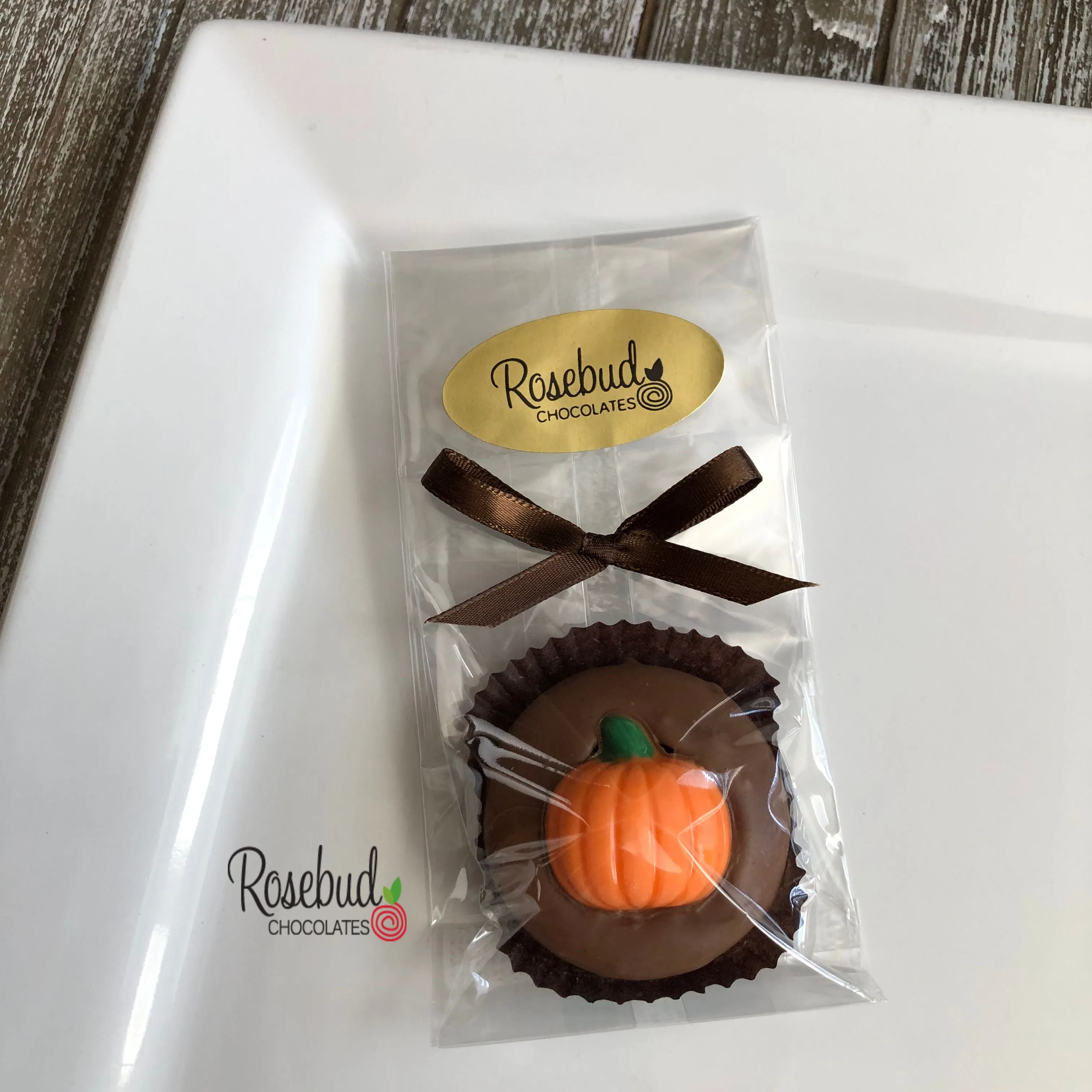 12 PUMPKIN Chocolate Covered Oreo Cookie Candy Party Favors