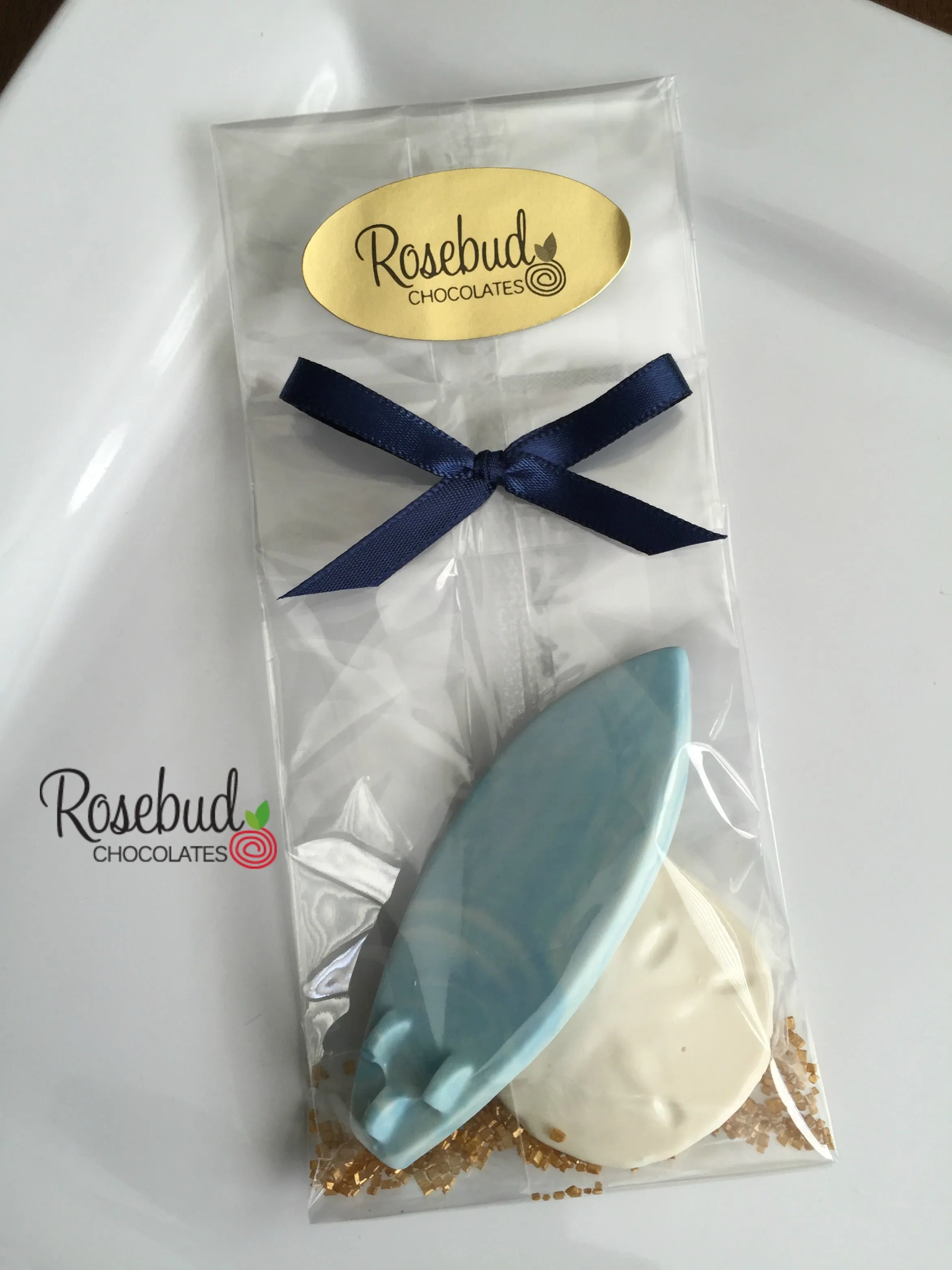 12 SURFBOARD & SAND DOLLAR Chocolate Candy Party Favors