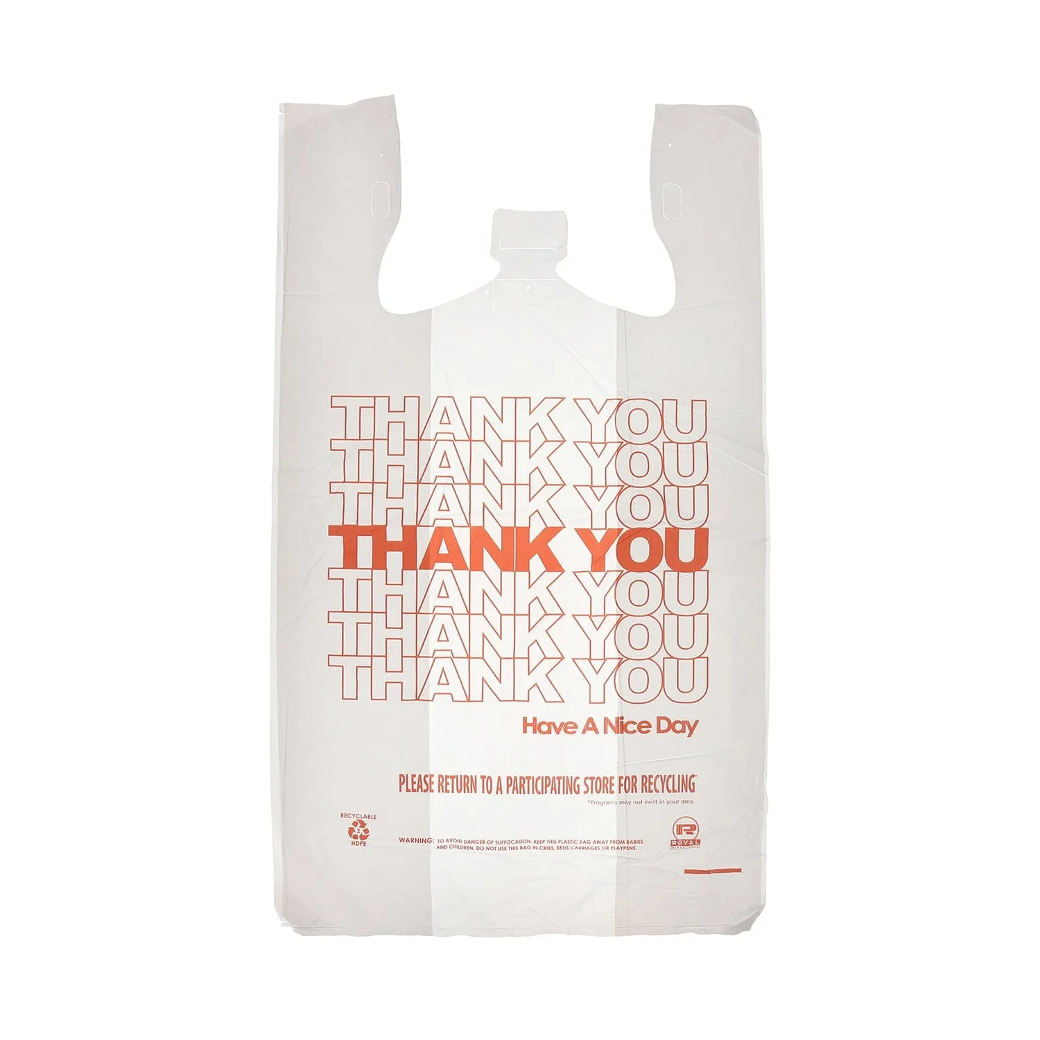 13" x 8" x 23" 1/6 Thank You Bags, Pack of 1,000