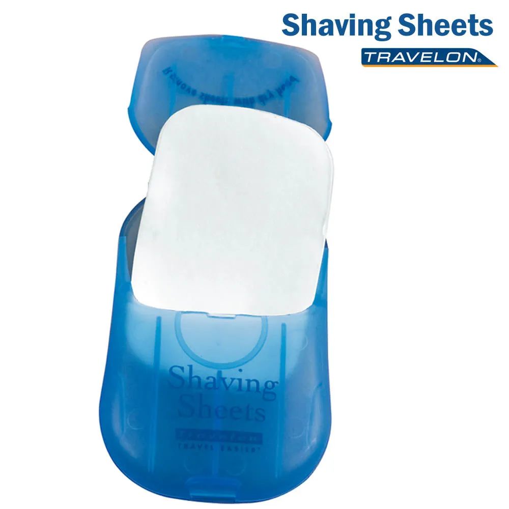 50 Pc Foam Shaving Sheets Travel Shave Cream Hygiene Skin TSA Compliant Carry On