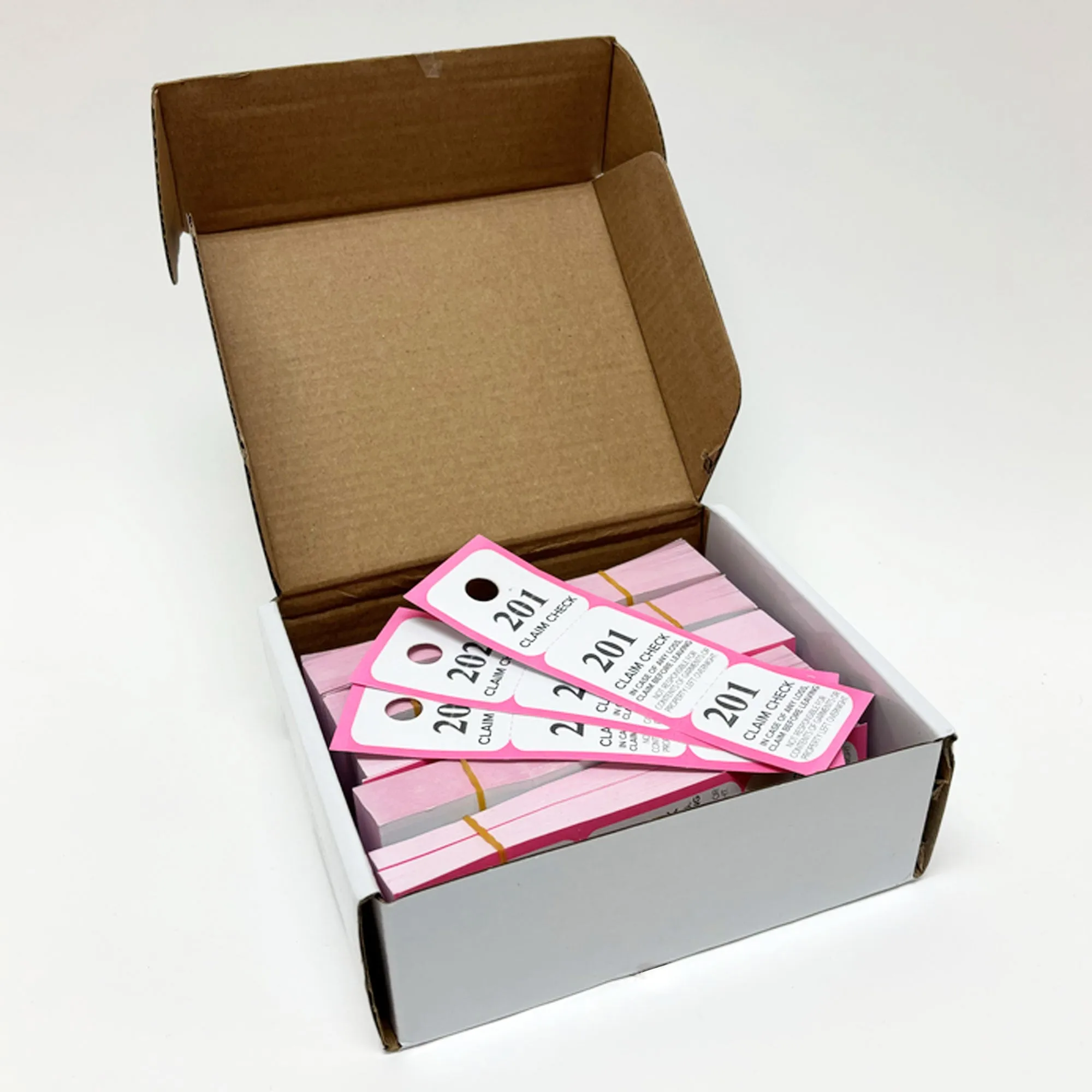 500 Coat Room Tickets 3 Part Paper Triplicate Checks Numbers Tags Hanger Cards