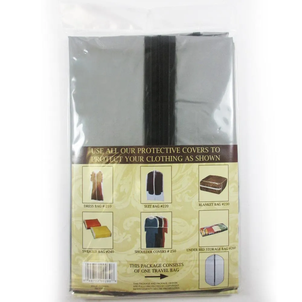 6 Pc Garment Bag Travel Suit Dress Storage 40" Cover Full Zipper Coat Carrier