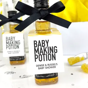Baby Making Potion Tags Baby Shower Tags Mini Liquor Favors