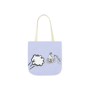 Bag Tote Bag, 5-Color Straps Ghost Ryder Canvas Aqua