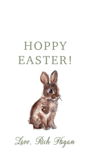 Brown Bunny Gift Tags II