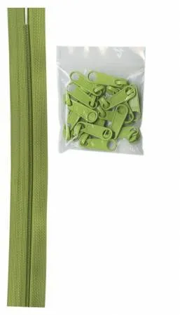 by Annie Zipper in Apple Green - 4 yds