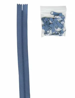 by Annie Zipper in Country Blue - 4 yds