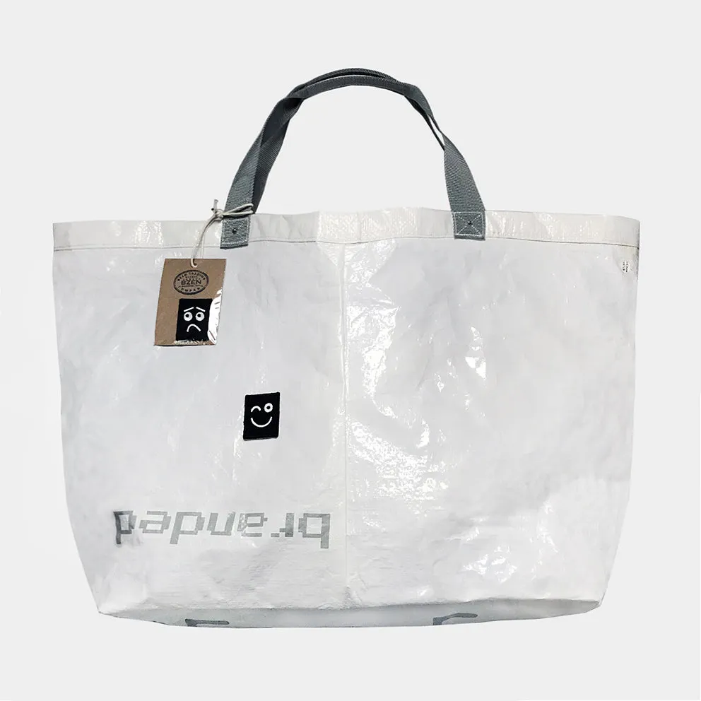 BZEN x MINER49ER PP-18 UPCYCLED TOTE BAGS-OFF WHITE