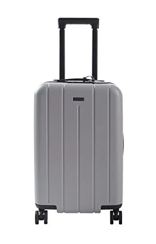 Carry On Luggage Lightweight Suitcase Spinner (Grey)