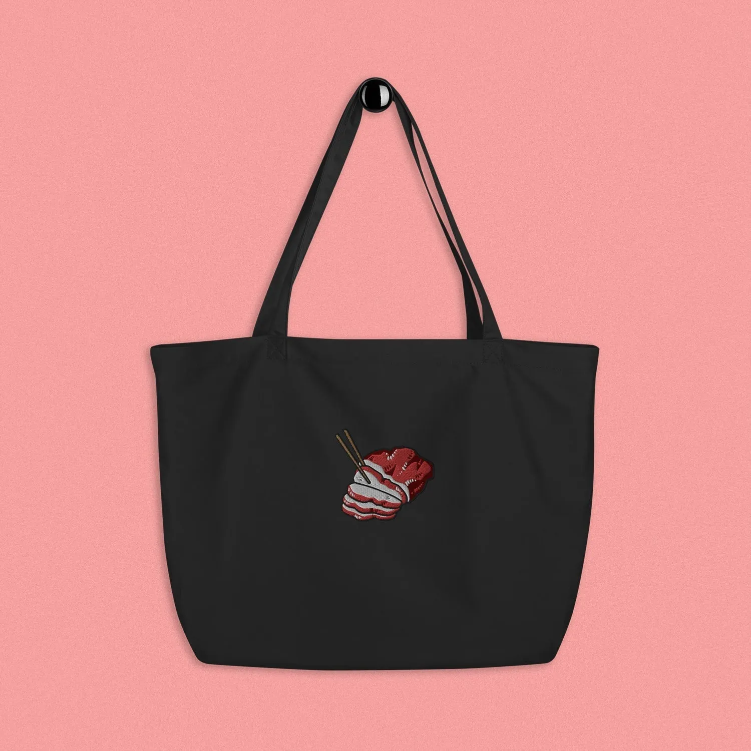 Char Siu Embroidered Large Tote