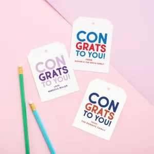 Congrats To You Gift Tags