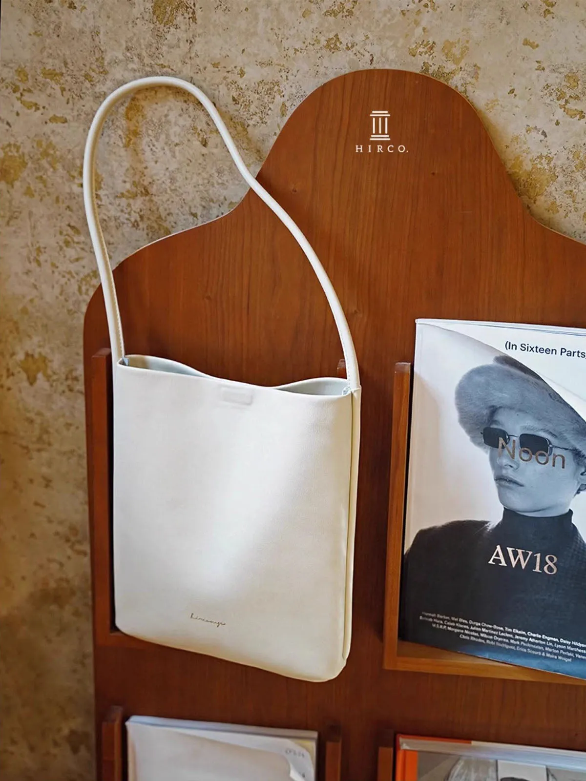 Creamy White Cowhide Leather Tote Bag