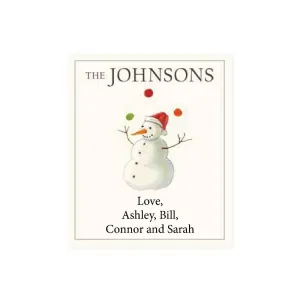 Custom Label Snowman