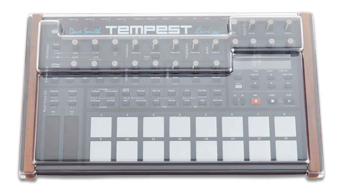 Decksaver DS-PC-TEMPEST Dave Smith Instruments Tempest Cover
