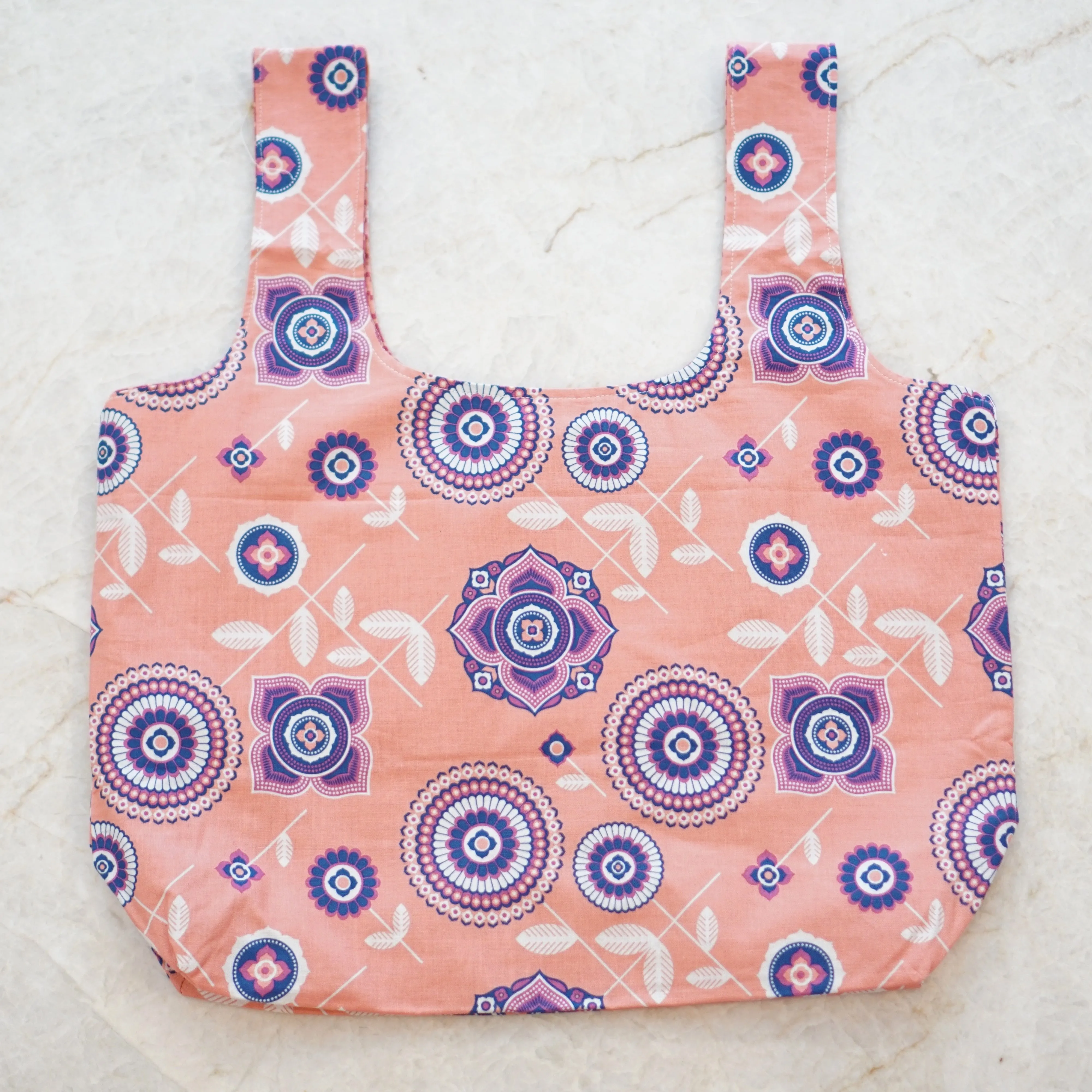 Foldable Shopping Tote - Beginner Sewing Pattern & Video Tutorial