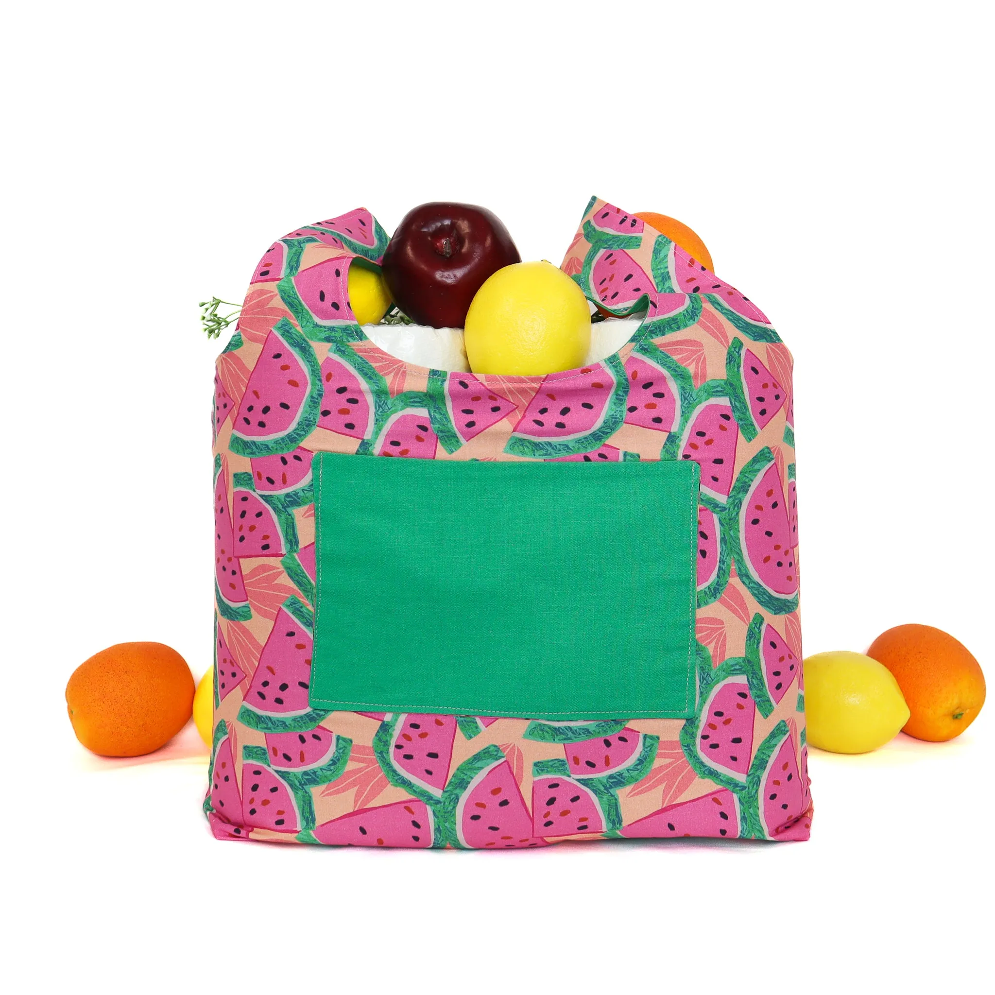 Foldable Shopping Tote - Beginner Sewing Pattern & Video Tutorial