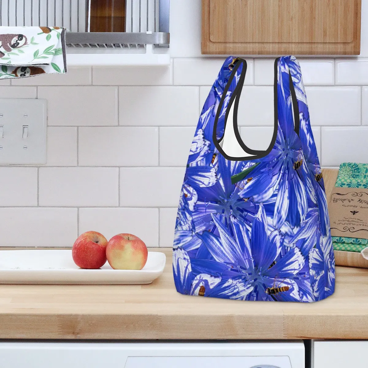Folding Shopping Bag (polyester with storage pouch) Chicory 1