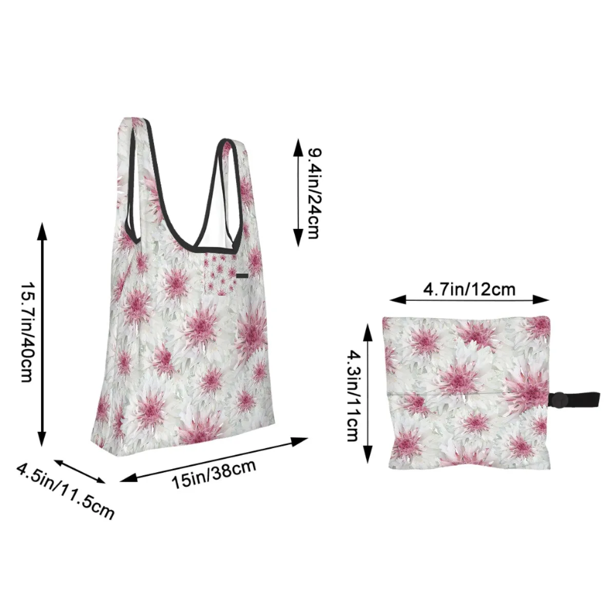 Folding Shopping Bag (Polyester with storage pouch) Cornflower 1