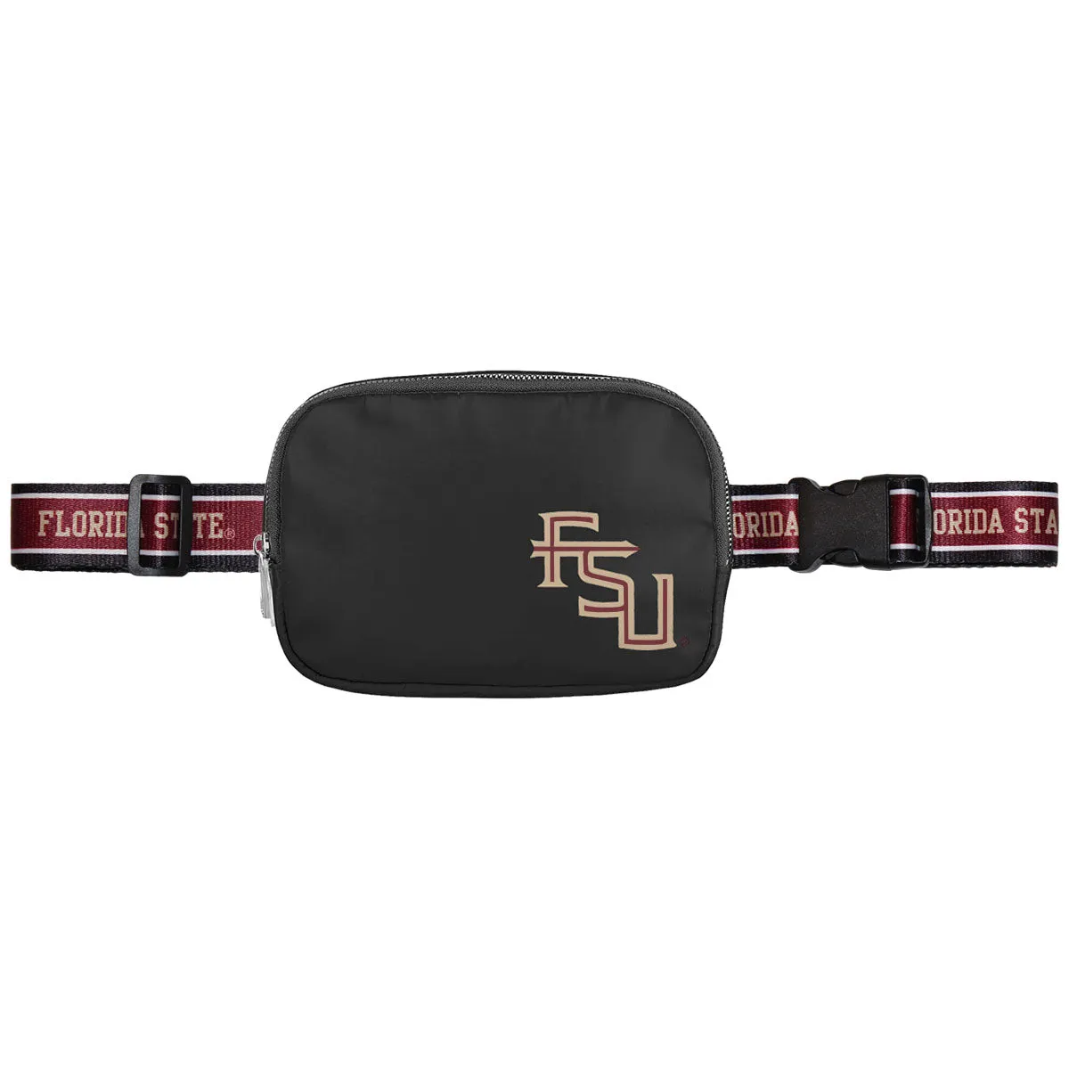 Forever Collectibles Stacked FSU Crossbody Belt Bag - Black