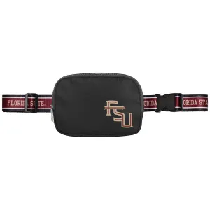 Forever Collectibles Stacked FSU Crossbody Belt Bag - Black