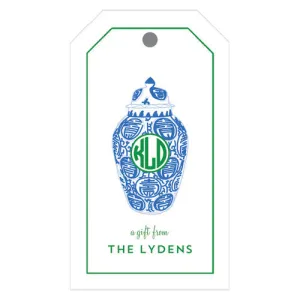 Ginger Jar Monogrammed Gift Tags
