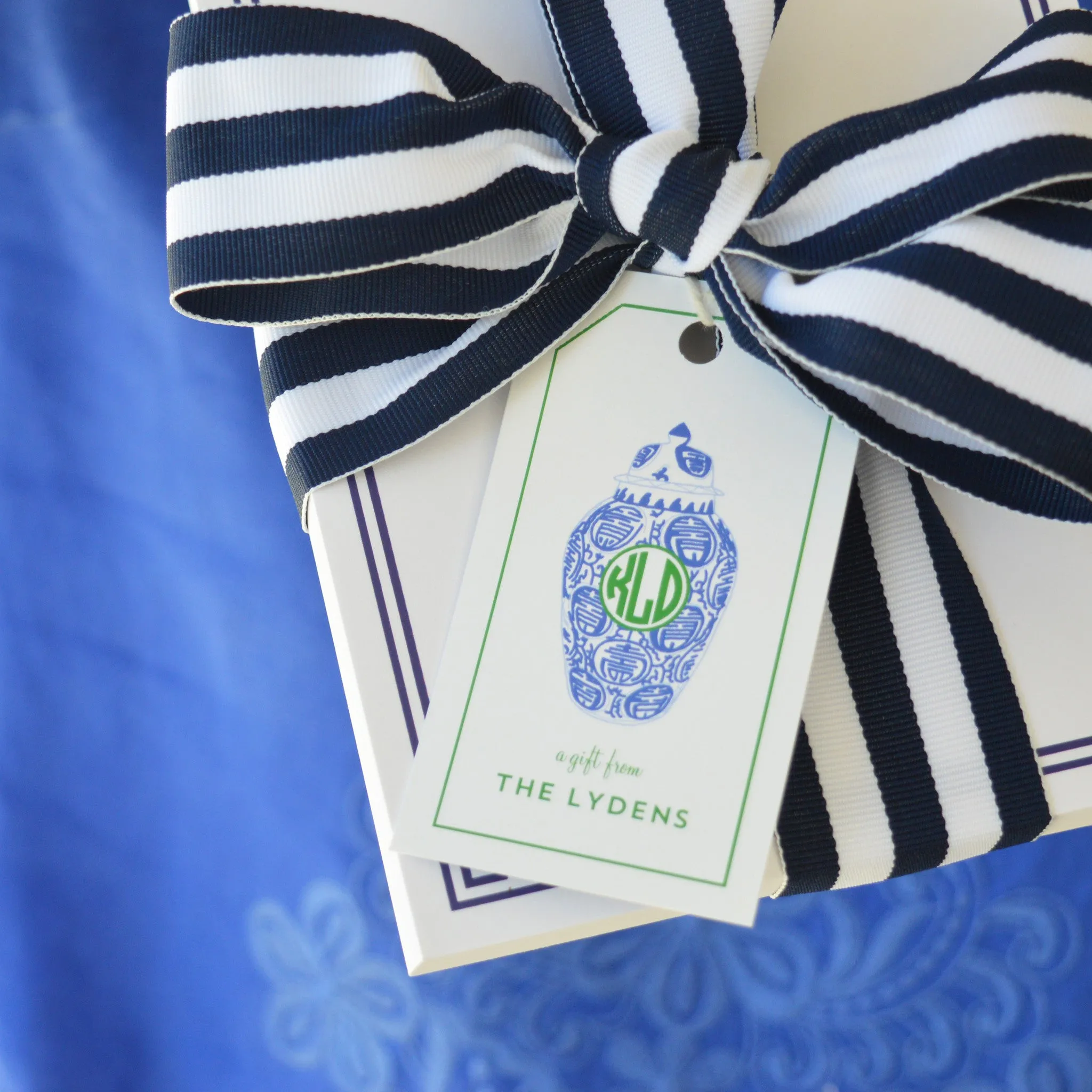 Ginger Jar Monogrammed Gift Tags