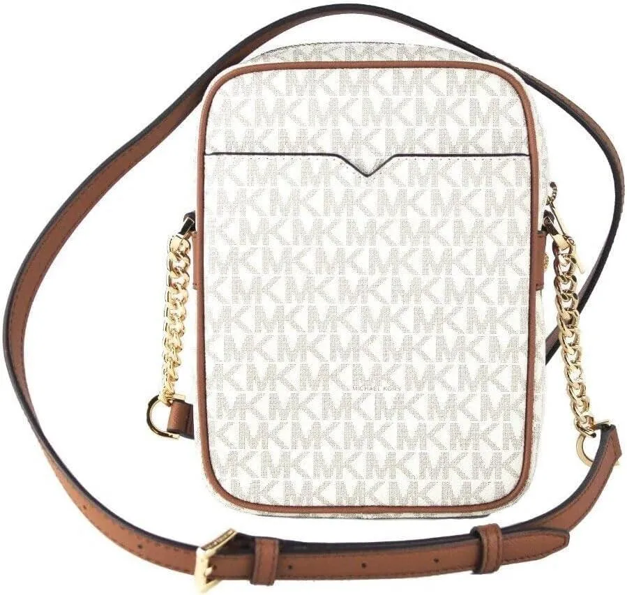 Jet Set Travel Signature PVC Medium Logo Chain Crossbody Flight Bag
