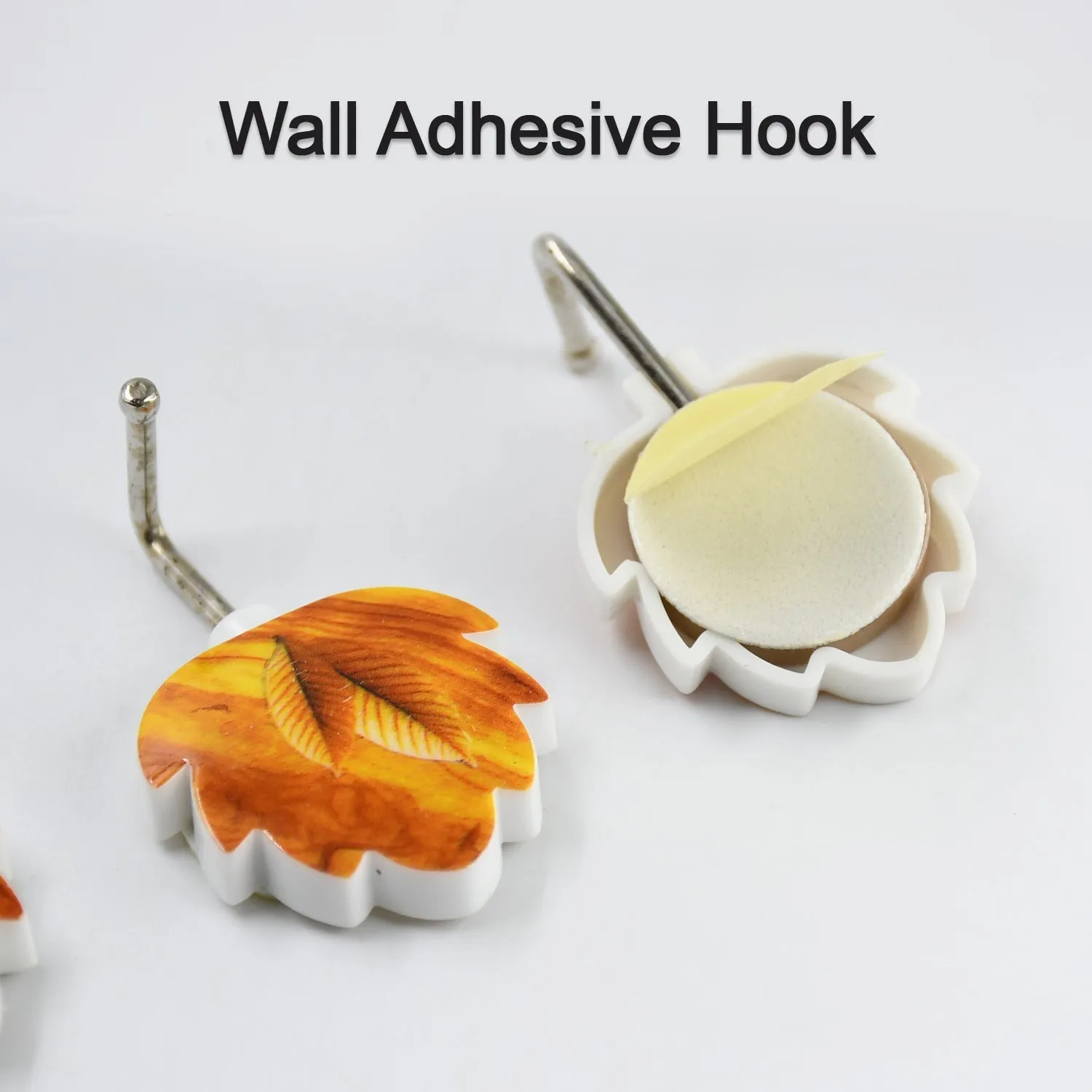 Leaf Shape Hook Strong Adhesive Hook Use For Home Decor , Office & Multi Use Hook (3pc).