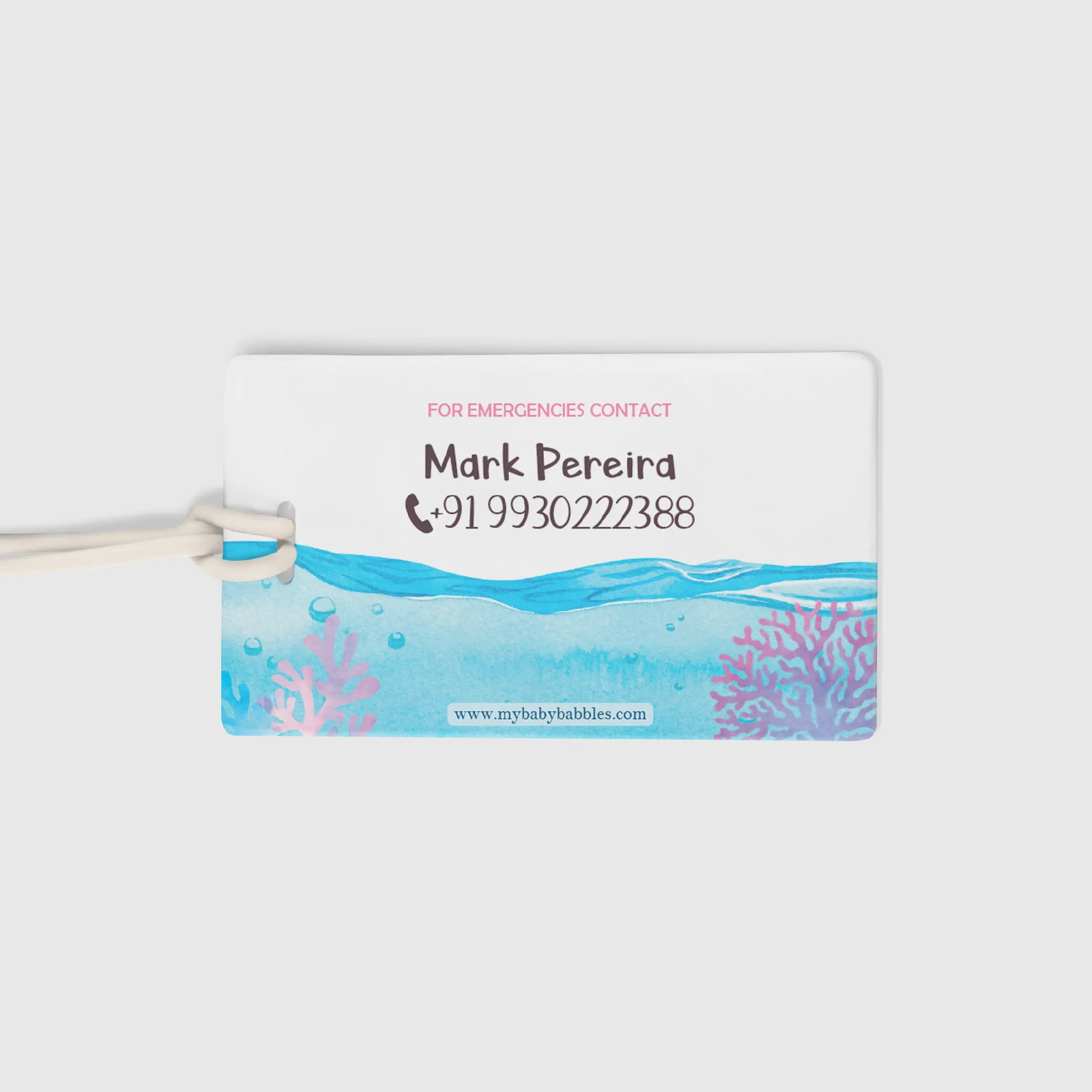 Luggage Tags - Cute Whale, Set of 2