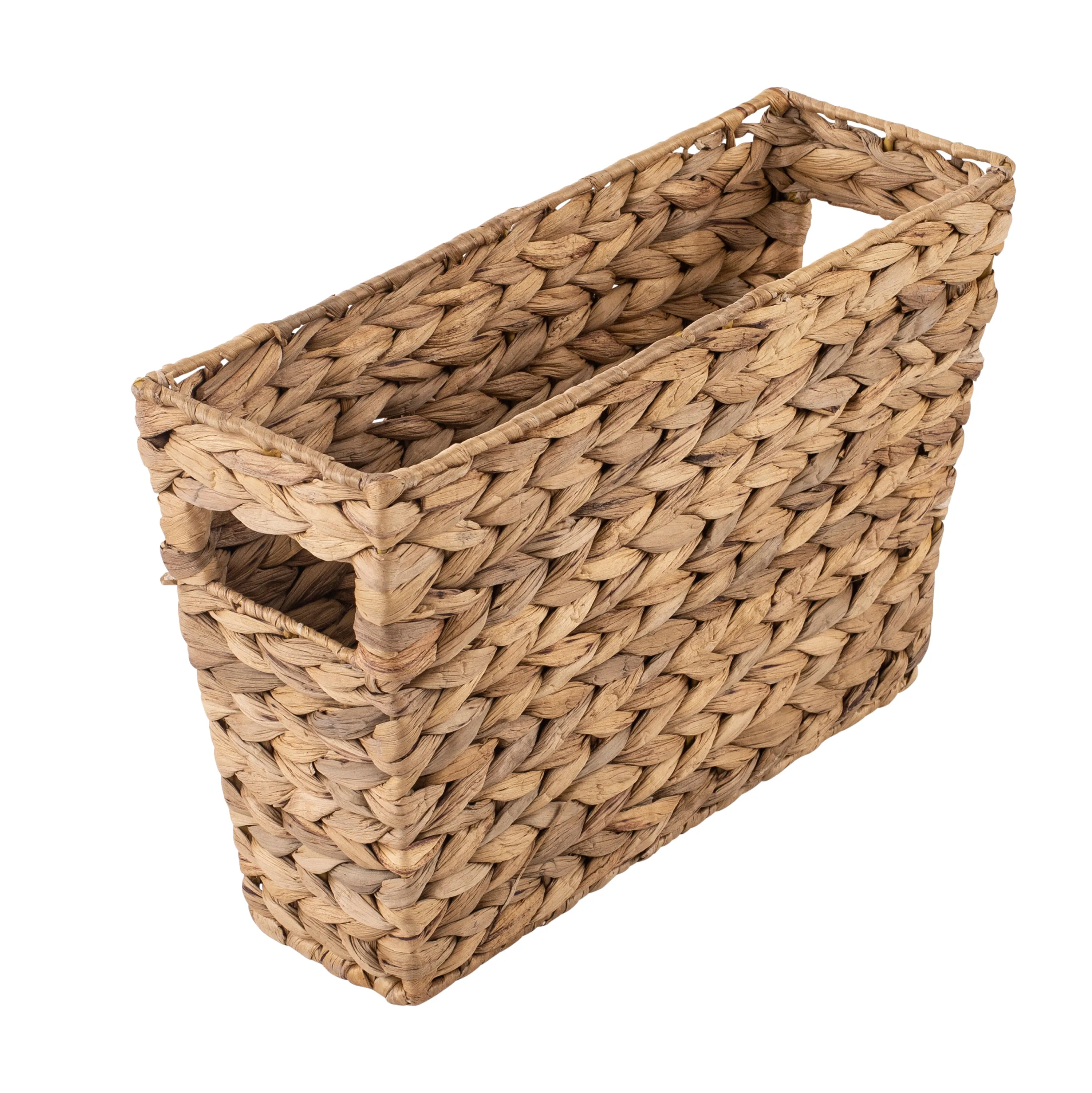 Natural Water Hyacinth Tall Storage Basket