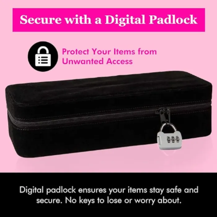 Secret Box with coded padlock