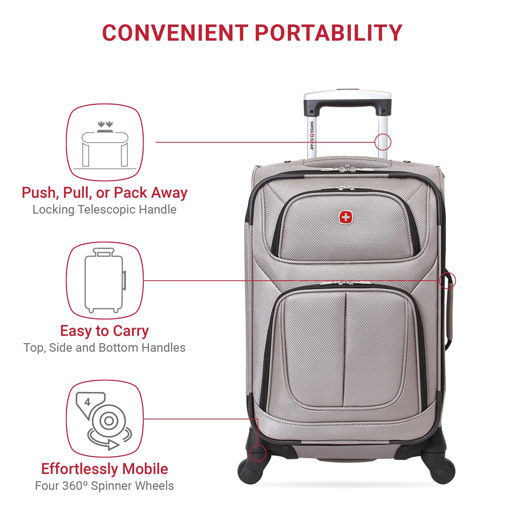 SwissGear 21-Inch Expandable Carry-On Luggage