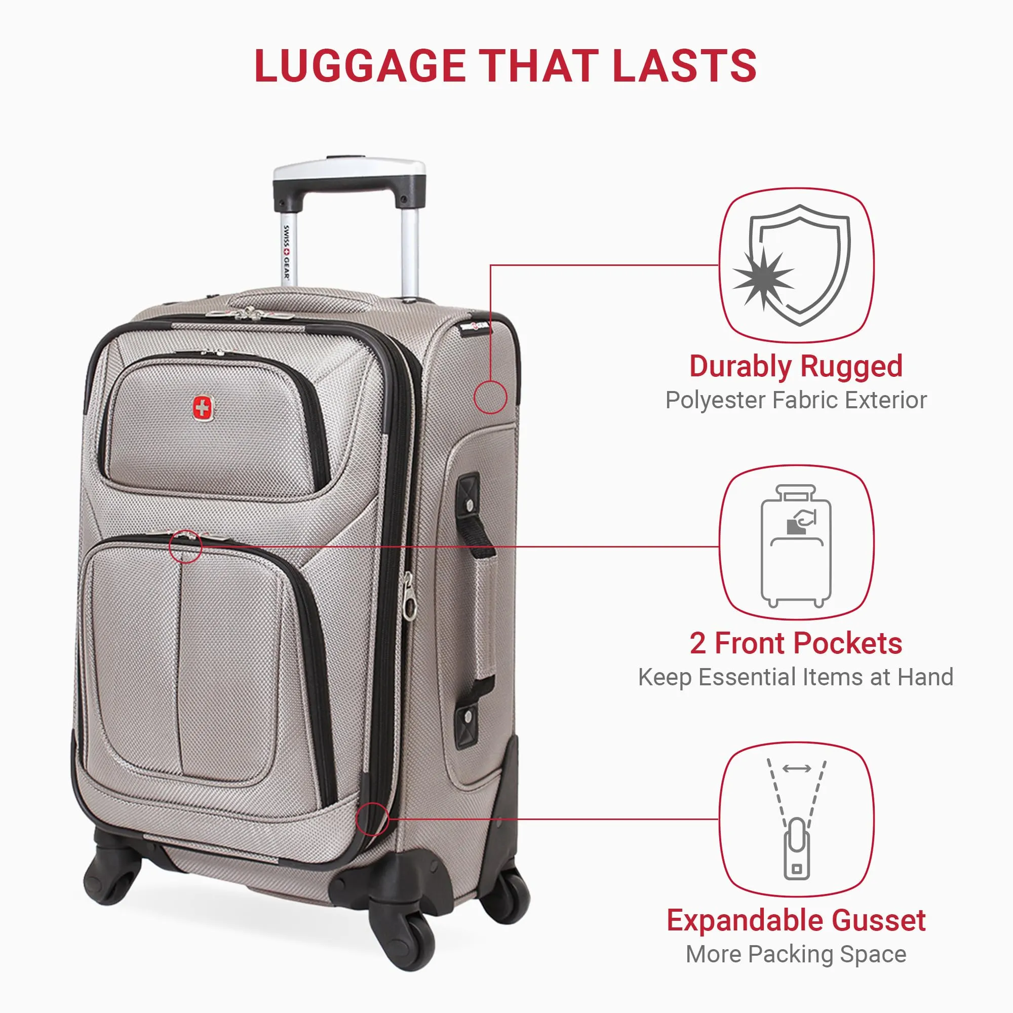 SwissGear 21-Inch Expandable Carry-On Luggage