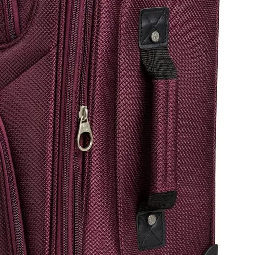 SwissGear Expandable 21-Inch Carry-On Luggage, Merlot