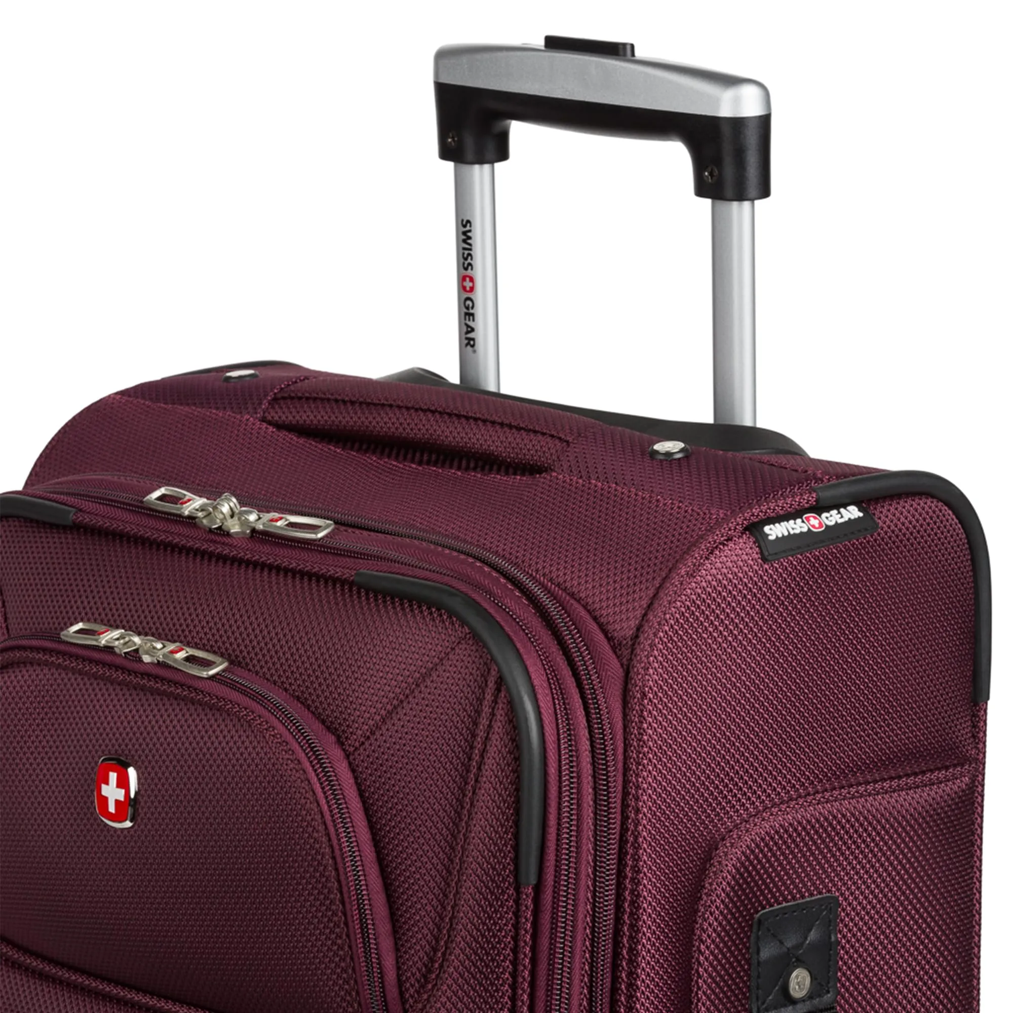 SwissGear Expandable 21-Inch Carry-On Luggage, Merlot