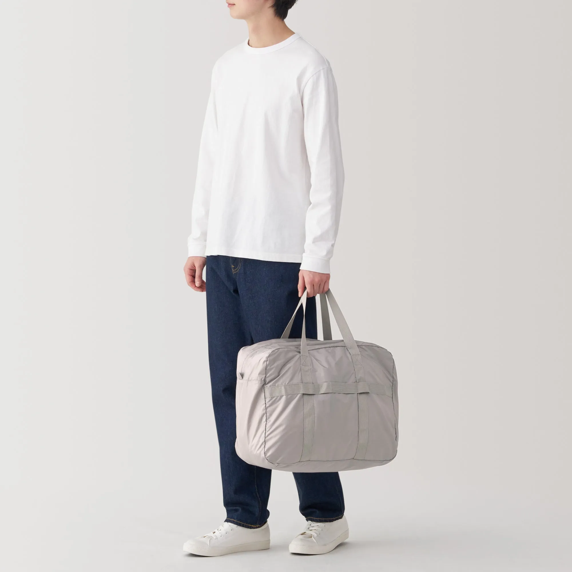 Water Repellent Wide Boston Bag