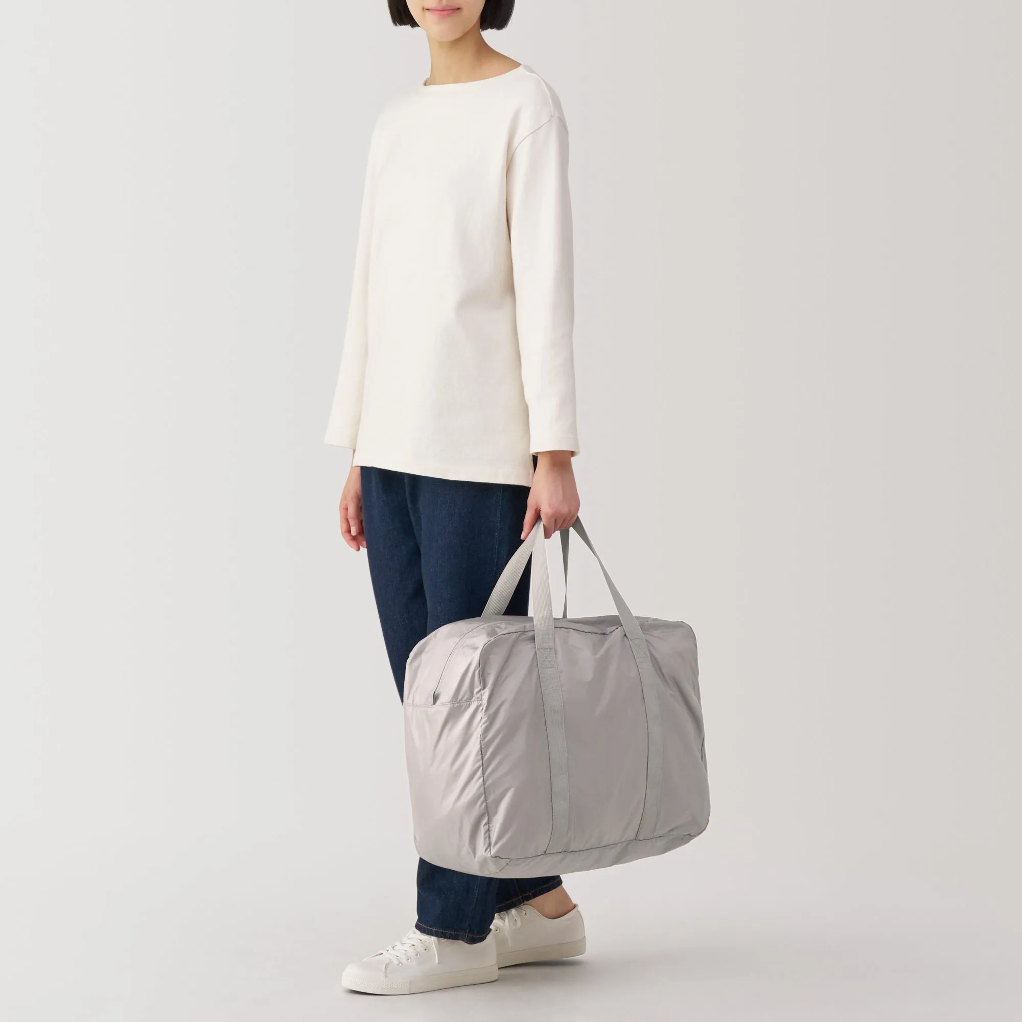 Water Repellent Wide Boston Bag